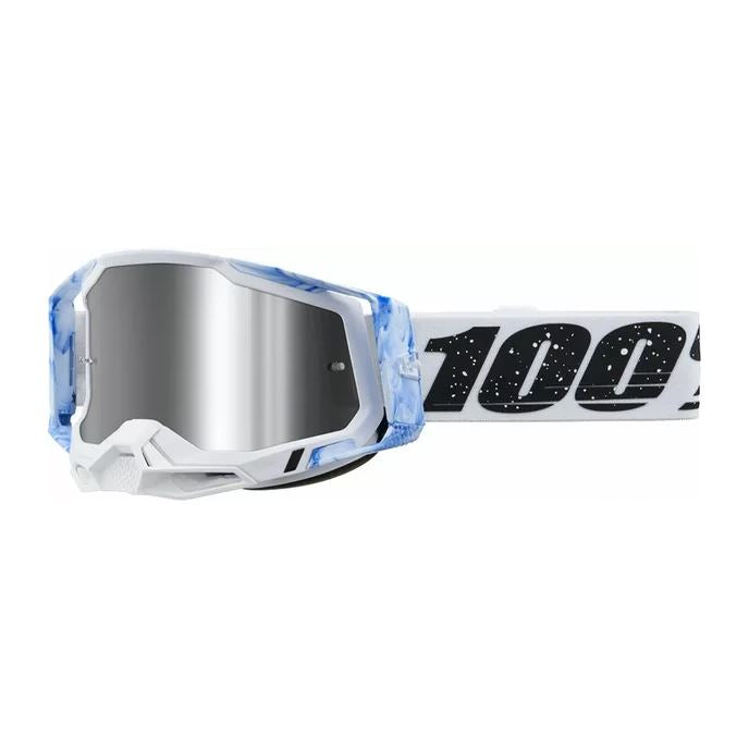100% MX Goggles Racecraft 2 Mixos Flash Silver Mirror